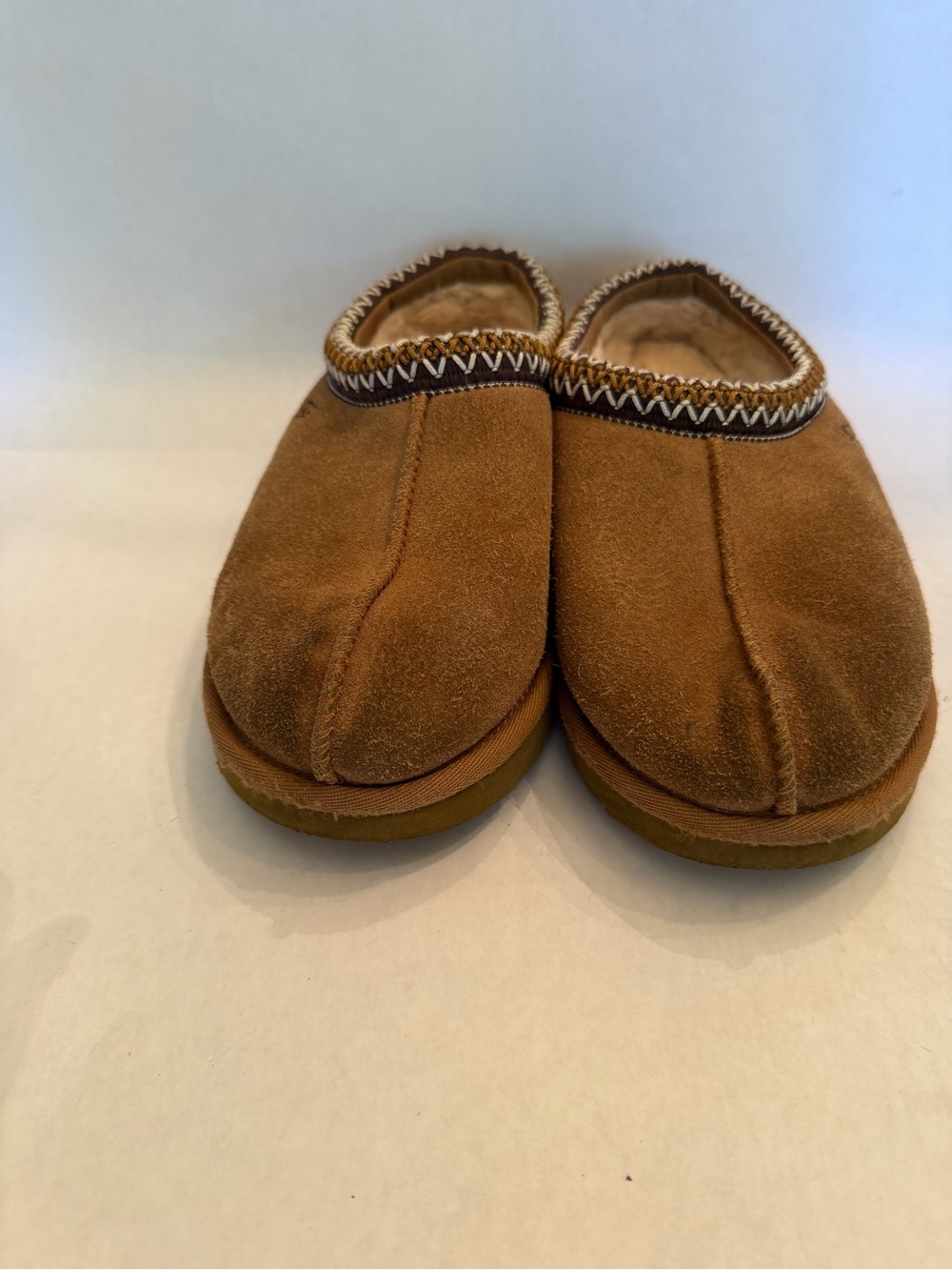 UGG Kids Chestnut Suede Slip-On Slippers